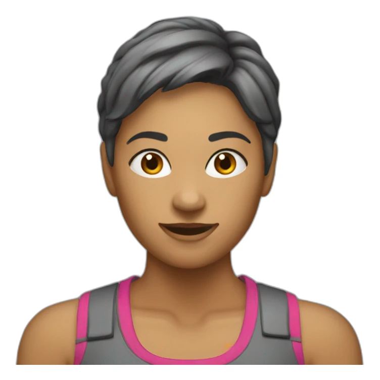 personal treiner woman sticker