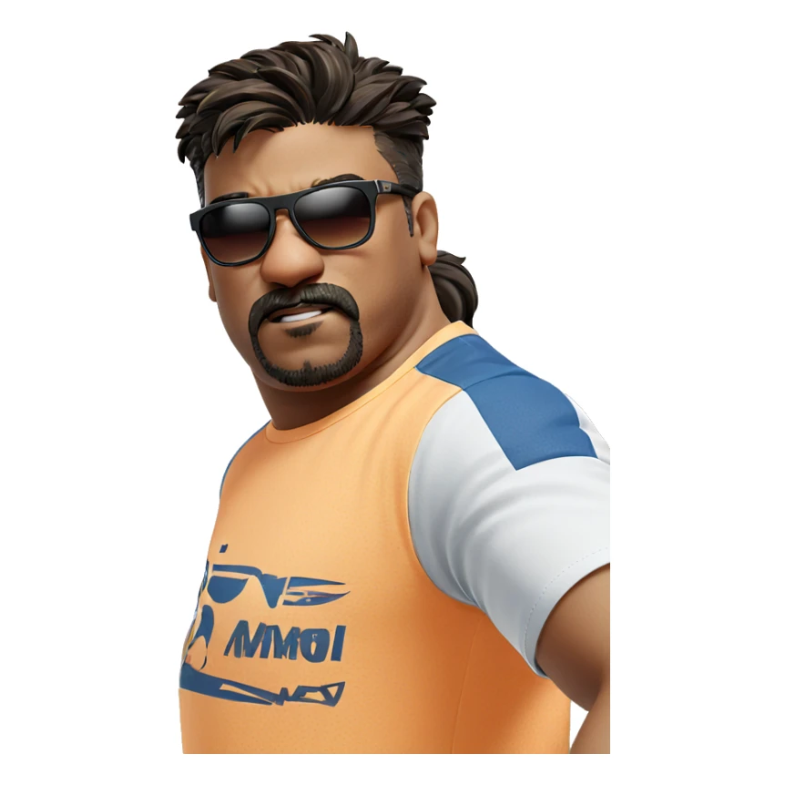 cool dude in sunglasses sticker