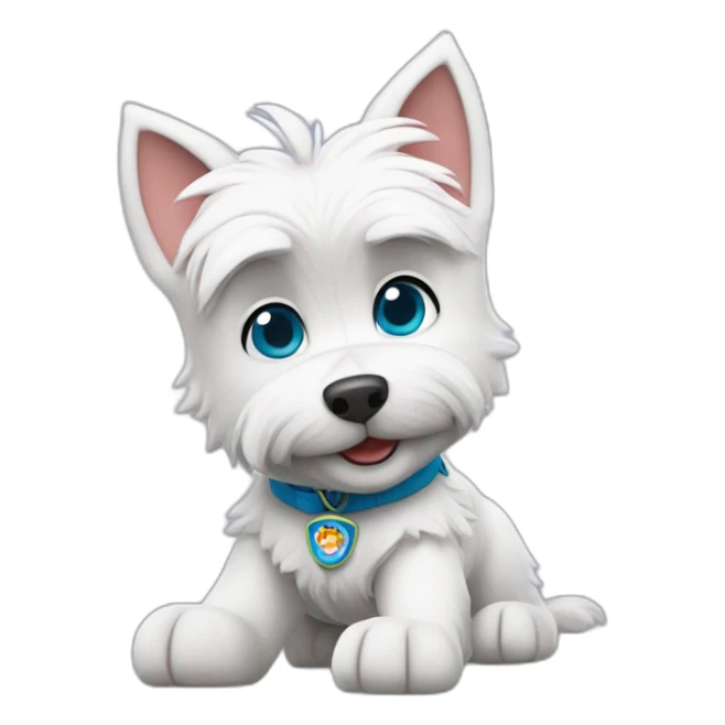 paw patrol westie sticker
