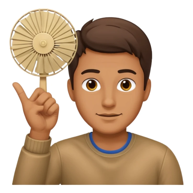 Un hombre haciendo el gesto del fan sticker