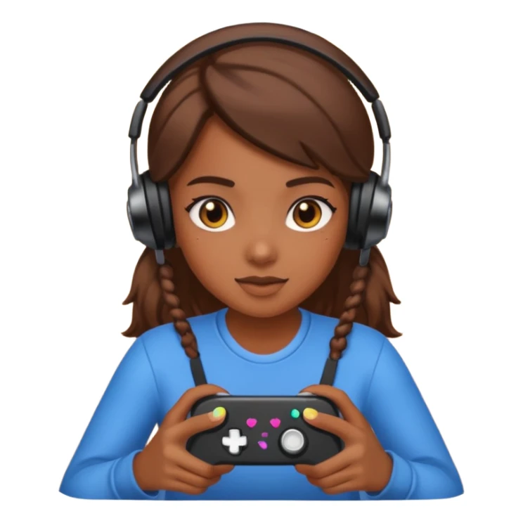 Chica gamer￼ morena sticker