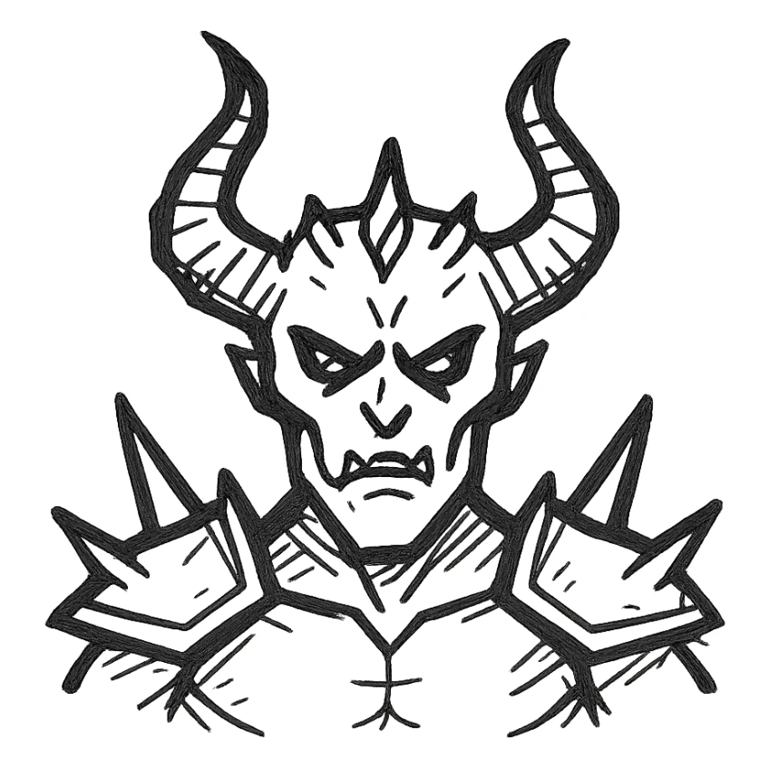 Diablo character sticker