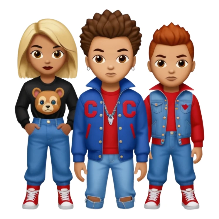 Glam jangle Quale Ricky Shoko, Tay, Tay, Rady Choppa, no Coco V Chucky sticker