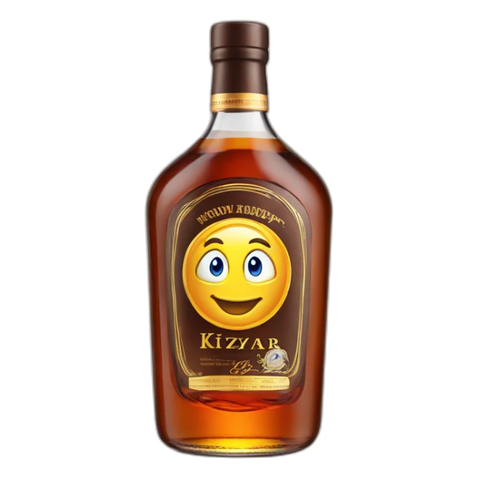 bottle of 6 years Kizlyar brandy sticker