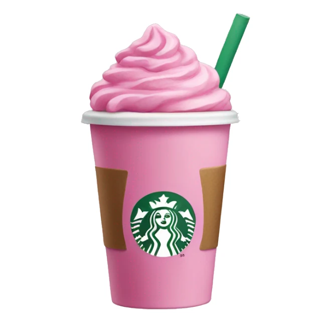 Pink Starbucks sticker