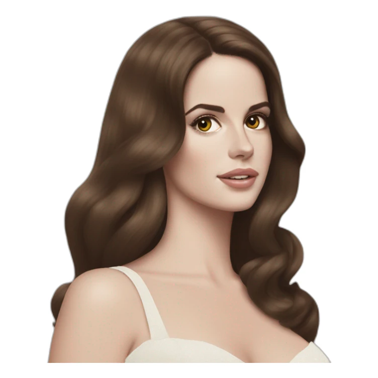 Lana del Rey brunette  sticker