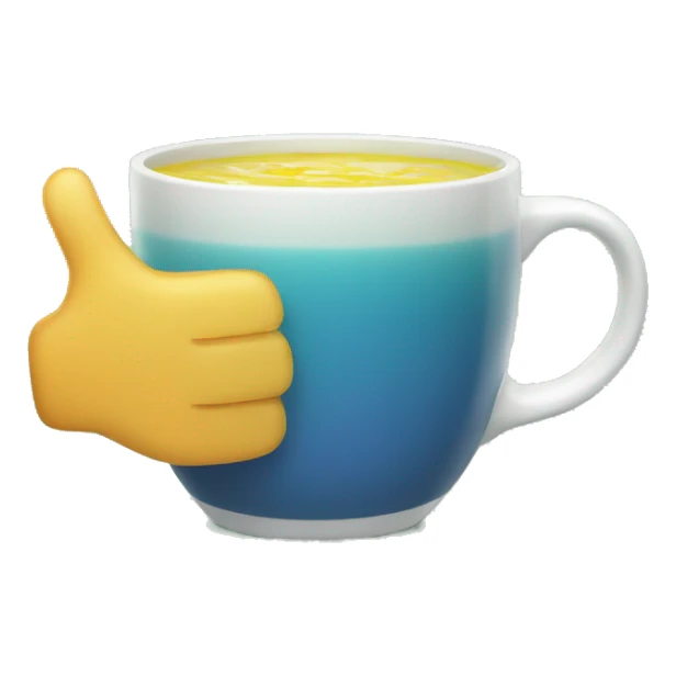 thumbs up mug of broth sticker
