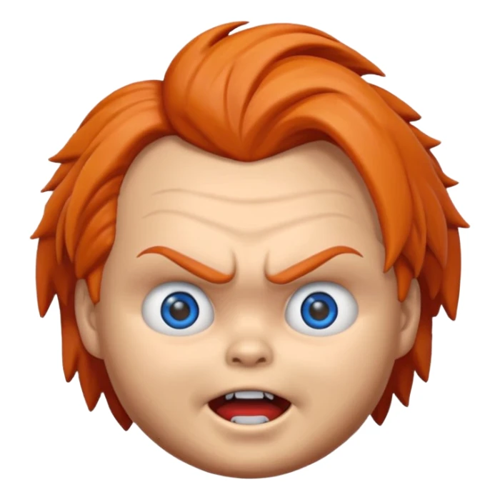 Un emojin de chuky sticker