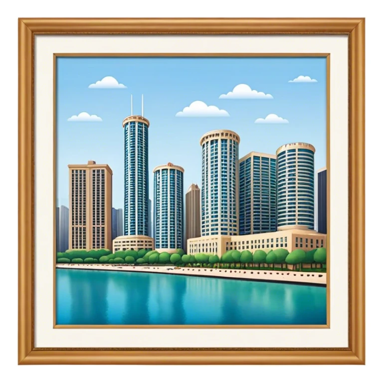Chicago Marina City buildings sticker