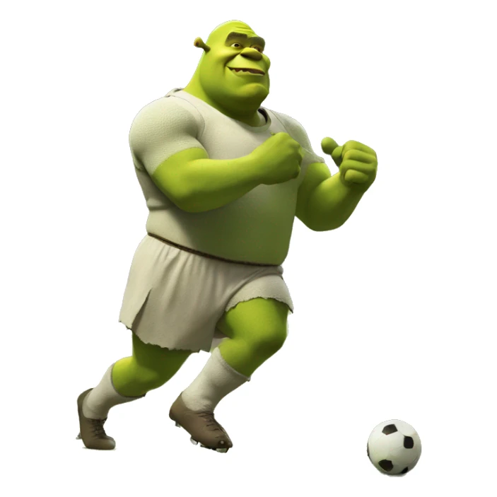 Shrek qui regarde un match de foot sticker