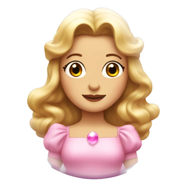 Glinda the good witch wearing pink in a bubble sticker