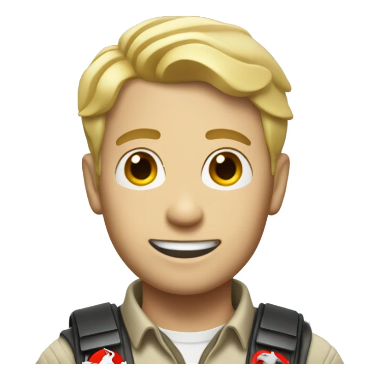 Male Ghostbuster with short blonde hair  sticker