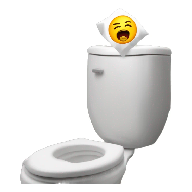 Jeffy's head popping out of a toliet sticker
