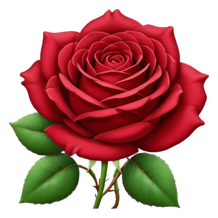 burgundy red rose sticker