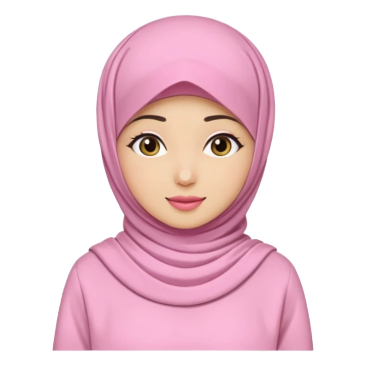 wanita hijab pink baju putih lagi cuci muka sticker