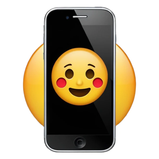 Generate a realistic emoji of an phone using artificial intelligence sticker