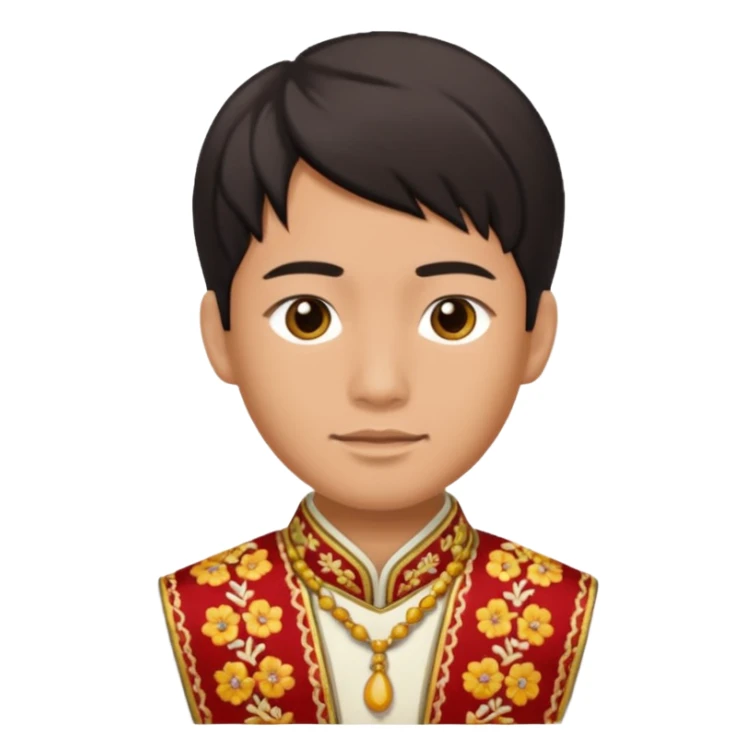 1600's Asian male sticker