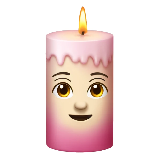 A rosa Candle  sticker
