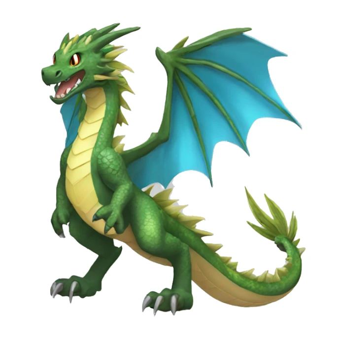   Cool Legendary Earthly Muddy Jungle Grass Dragon Fakemon sticker