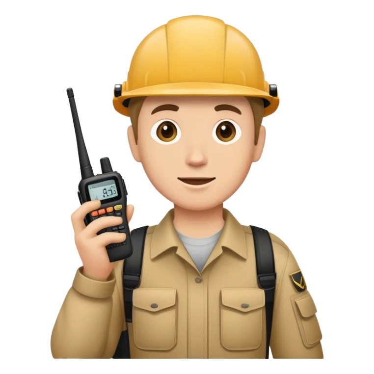 🫡 but with walki talkie in other hand sticker