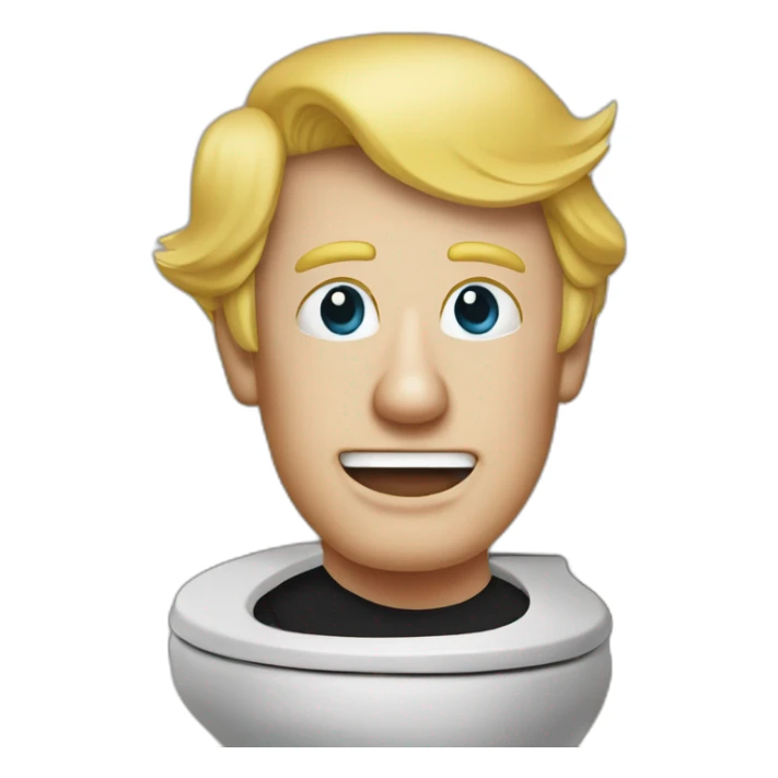 Donald Trumpon rhe toilet sticker