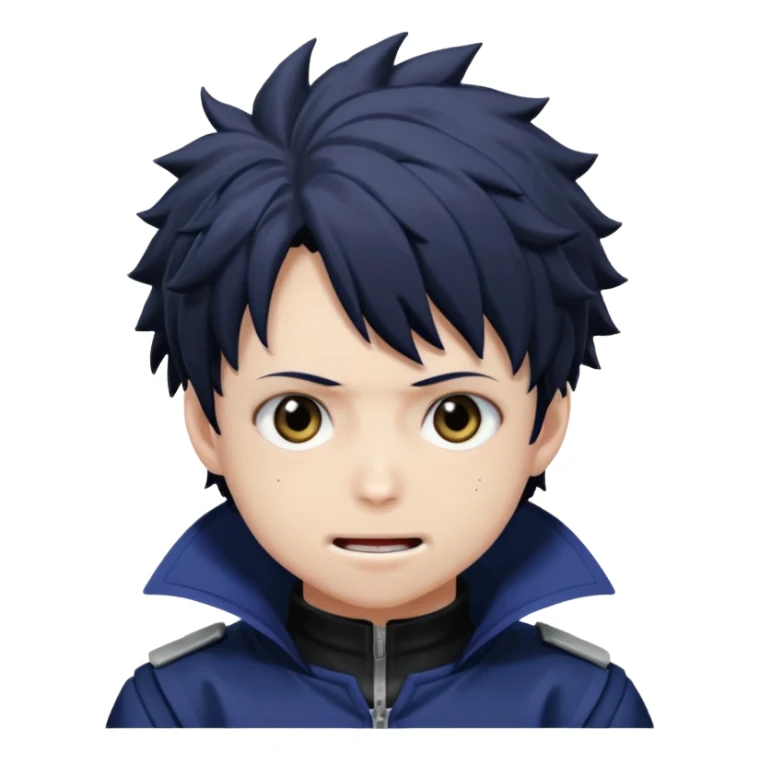 dabi from my hero academia with a cute expression sticker