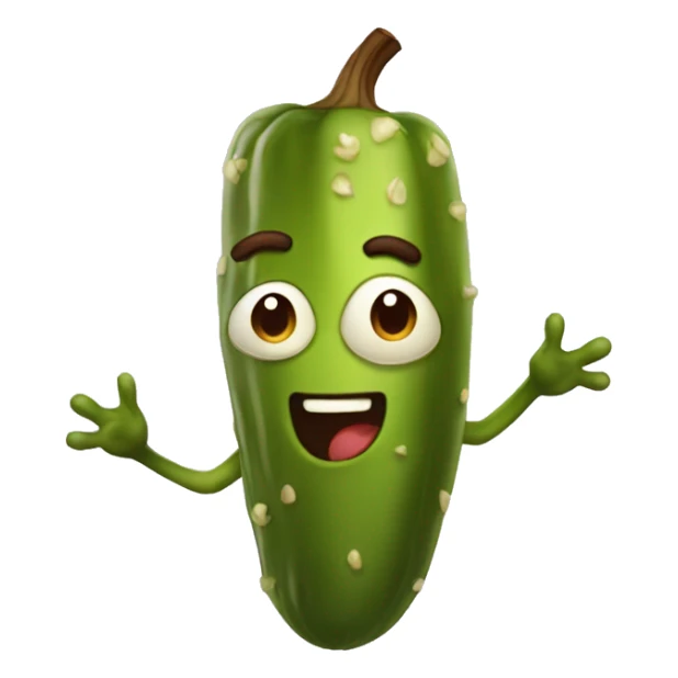 little choclete and vanilla pickle dude  sticker