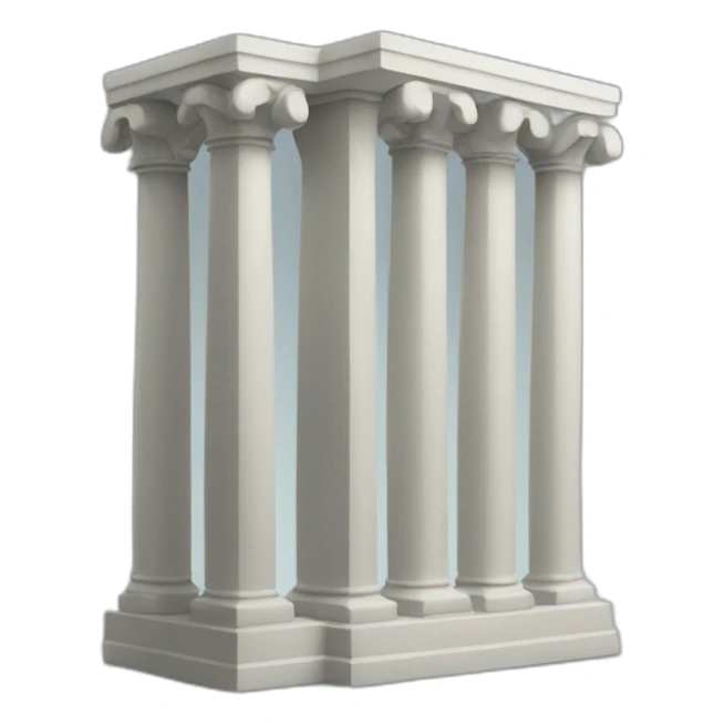 pillar of dollar signs sticker