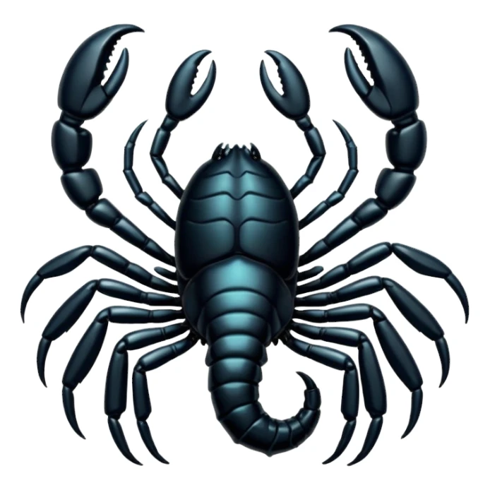 Black coloured scorpio emoji,so that I could copy and paste on my bio sticker