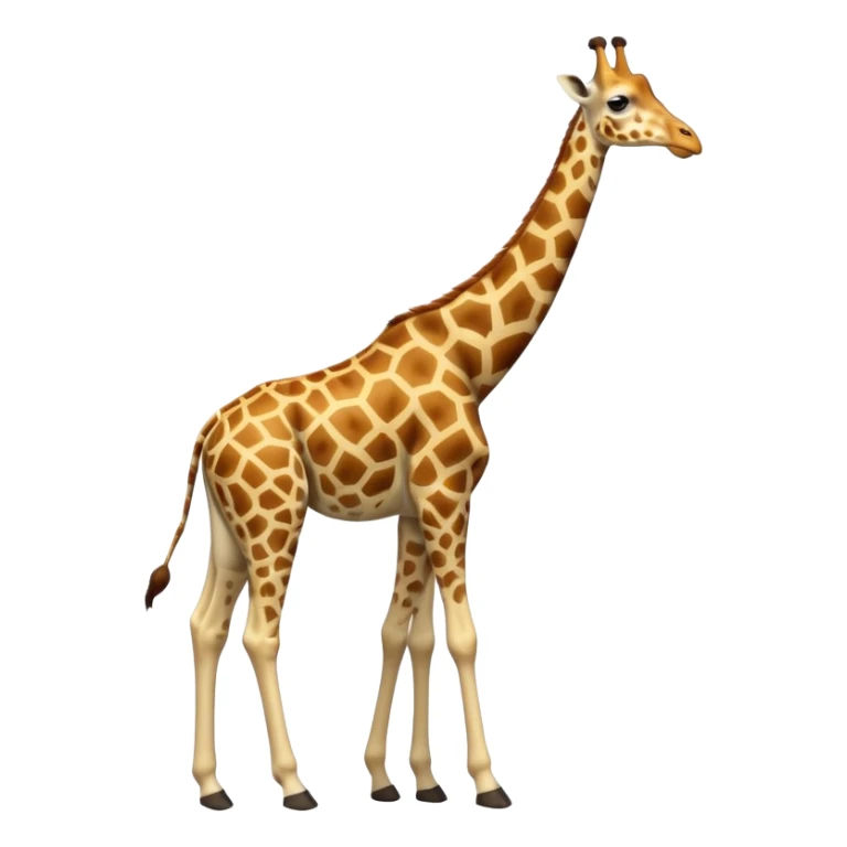 full body of giraffe, front view sticker