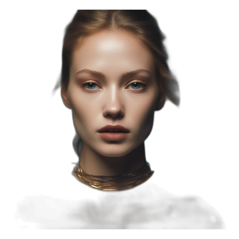 Angela Olszewska, david bellemere, Bare belly, Wings, Choker, Bathed in shadows, FOV 90 degrees, short lighting, L USM, Cold Colors, gilded technique, extremely hyper aesthetic, absurdres sticker