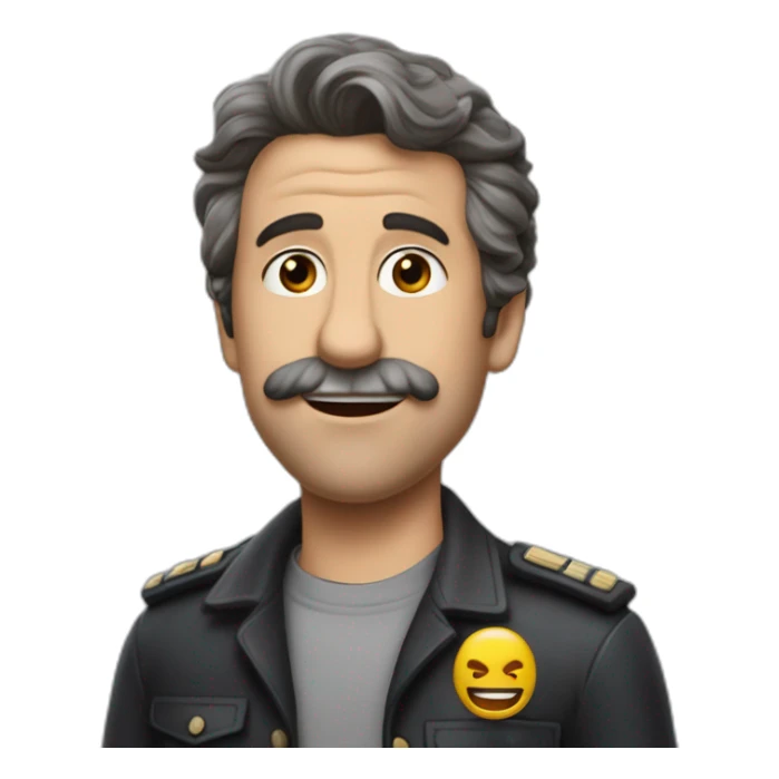 charls chapplis en la pelicula dle dictador sticker