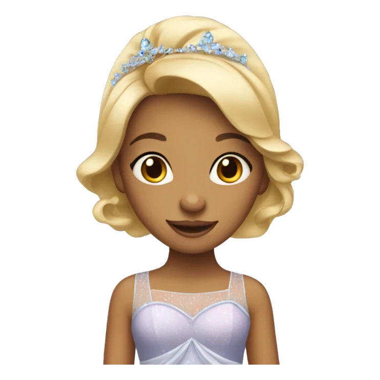 girl in a cindrella dress  sticker