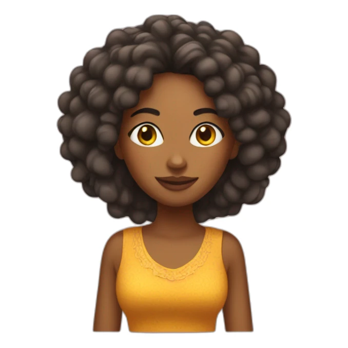 Chica africana sticker