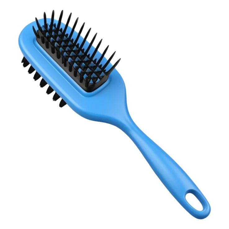 Blue Detangling Brush for hair  sticker