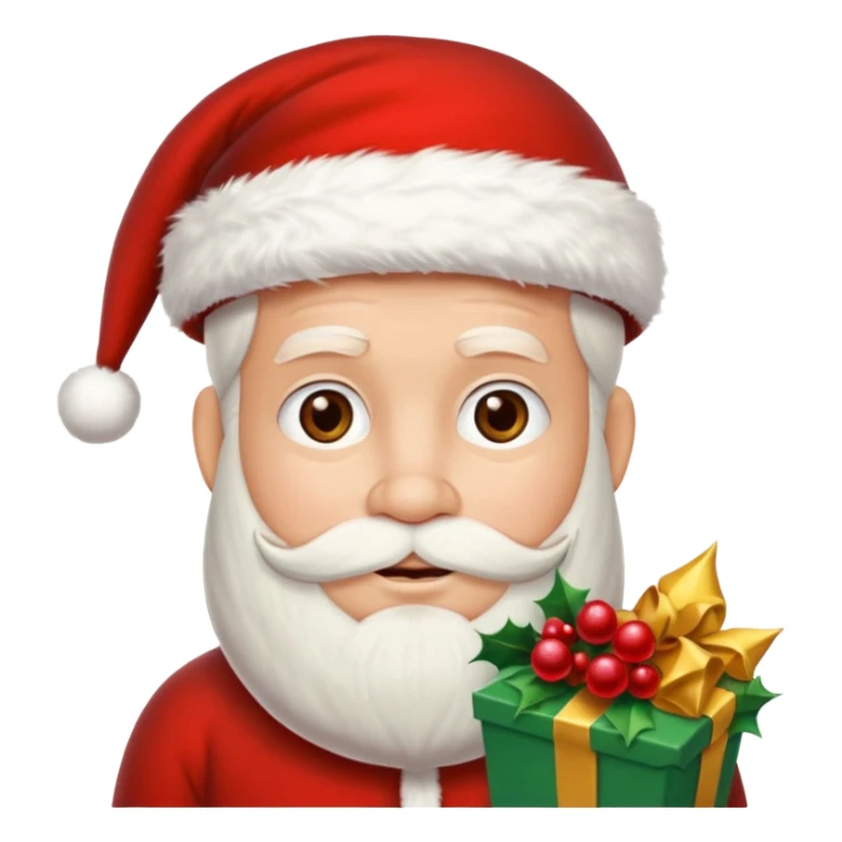 Um emoji de um  papai noel segurando um saco de dinheiro sticker