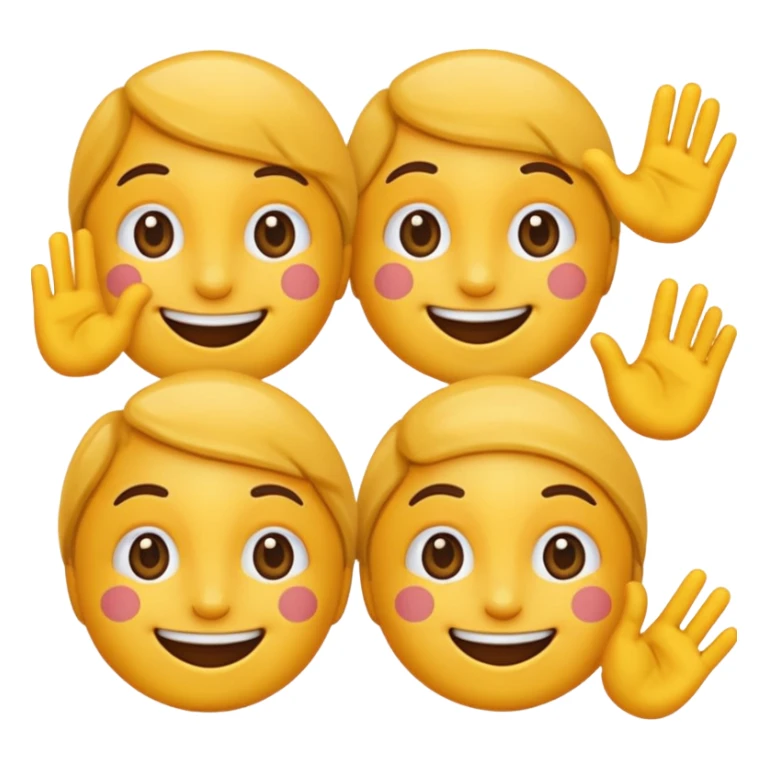 Based on these photos, make an emoji with facial features preserved sticker