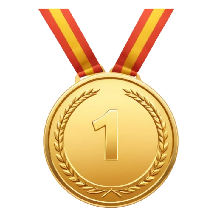 A gold medal with PrimeCopy written on it sticker