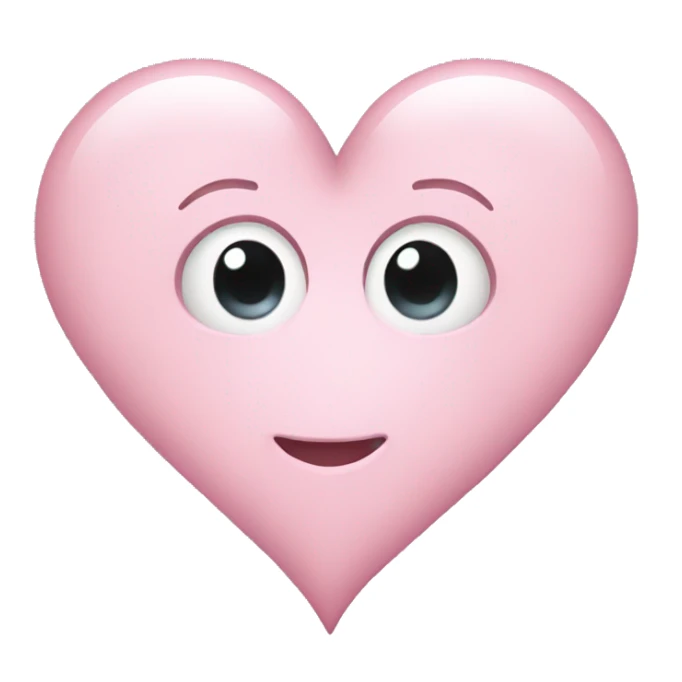 Light pink heart sticker