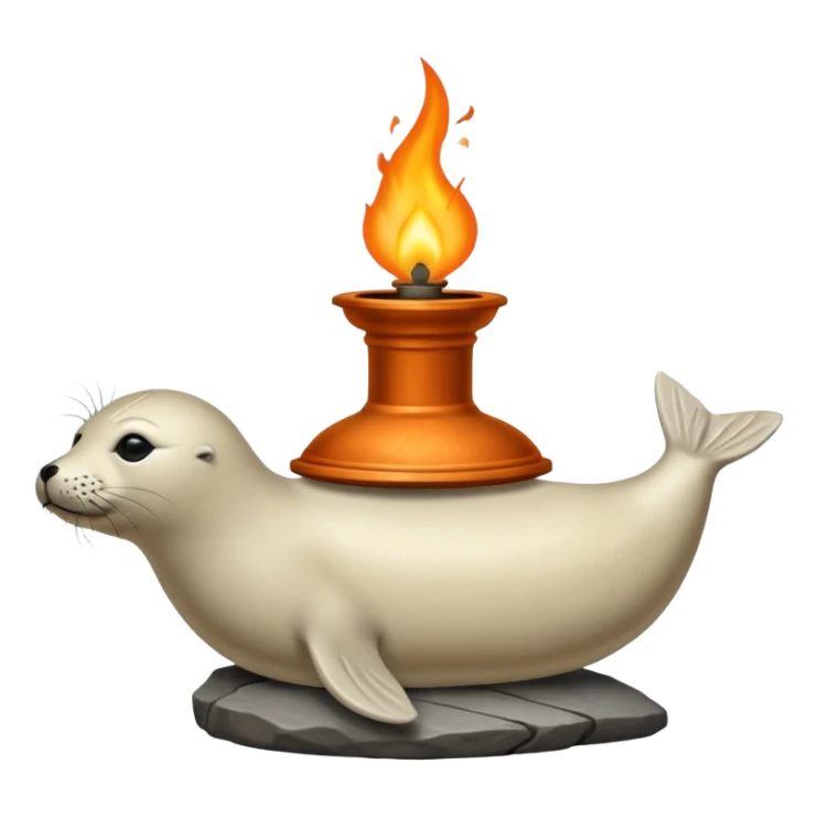 Seal oil lamp (qulliq), Inuits sticker
