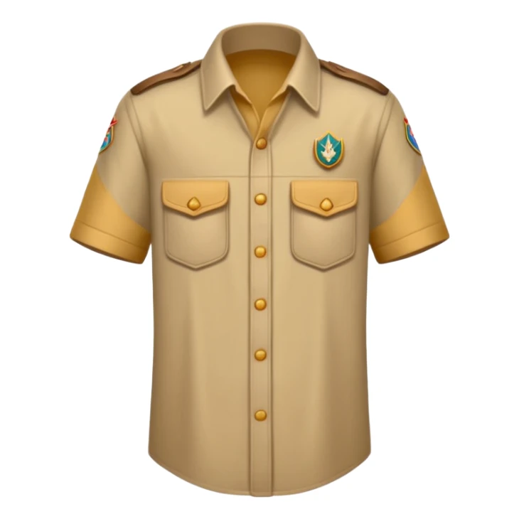 3 doigts levés d’une main scouts beige  sticker