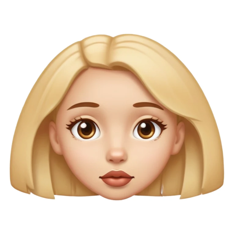 Girl with doggy eyes sticker