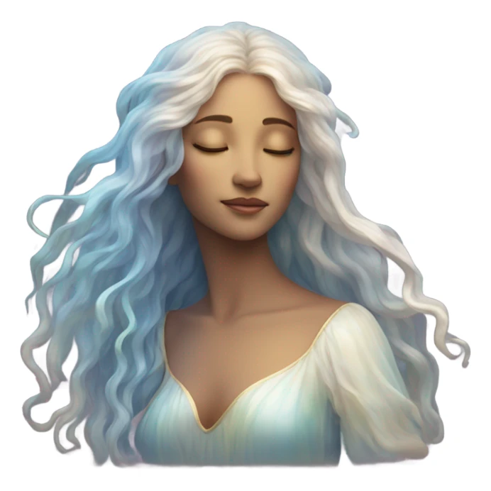 astrology virgo the maiden iridescent  sticker