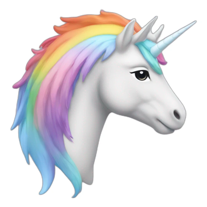 Une licorne qui pete des arc-en-ciel sticker