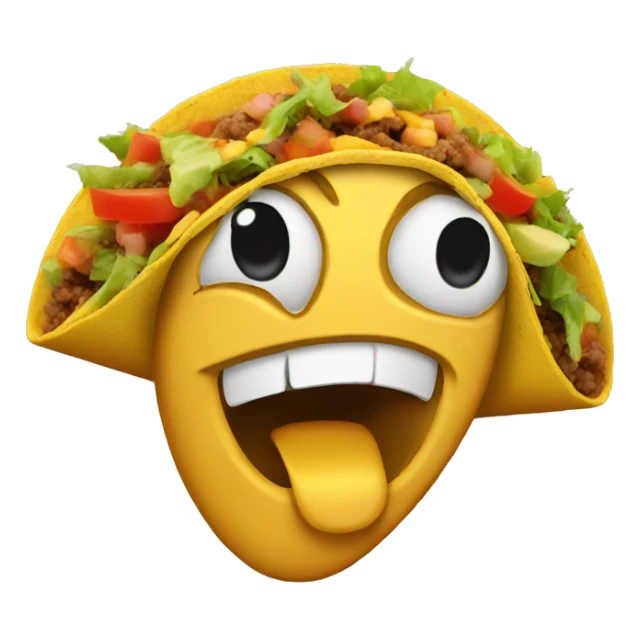 Donald trump as a taco sticker