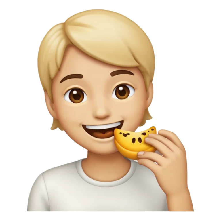 emoji eating with hand to mouth  sticker