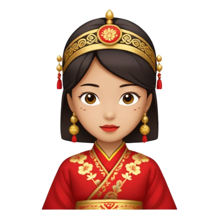 chica aseatica con con colores i cosas tipicas de asia sticker