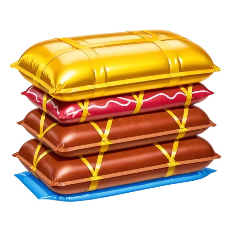  paris SPAM meat jeff koons style inflatable sculpture art painting  sticker