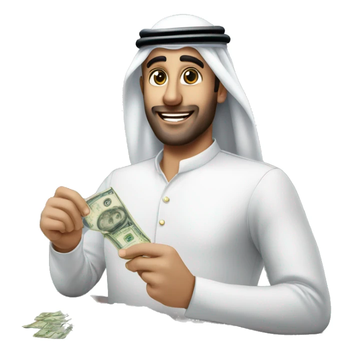 Dubai hotel tycoon hands over money sticker