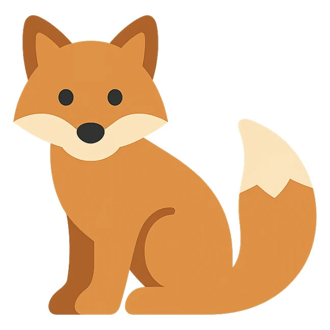 Fox sticker